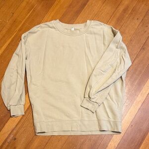 Lululemon Beige Long Sleeve Sweatshirt